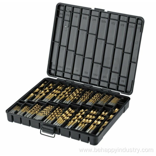 230PC Titanium Coated Drill Bit Set